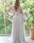 Halo Gown (Silver) - No Underlay | Sample