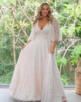 Houston Gown Off White - Milky Underlay