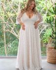 Houston Gown Off White - Milky Underlay