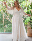 Houston Gown Off White - Milky Underlay