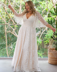 Houston Gown Off White - Milky Underlay