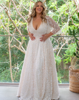 Houston Gown Off White - Milky Underlay