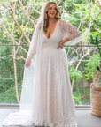 Houston Gown Off White - Milky Underlay