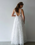 Hannah Gown Sleeveless - with Tulle Underlay