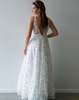 Hannah Gown Sleeveless - with Tulle Underlay