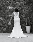 Khloe Gown with Lace Cape