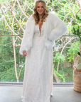 Lizzie-Beth Fur Jacket No collar - Off White