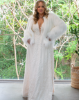 Lizzie-Beth Fur Jacket No collar - Off White