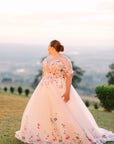Lorelai Gown - with Detachable Off the Shoulder Sleeves