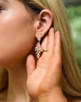 Petaline Earrings - Rose Gold