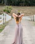 Xanadu Gown in Chiffon - Mocha | Sale