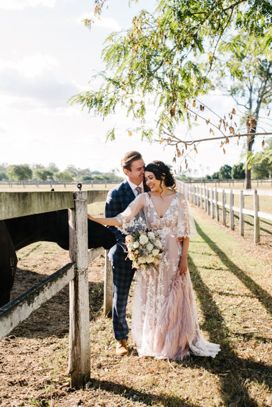 Gemma Gown with Mocha Underlay - When Freddie met Lilly