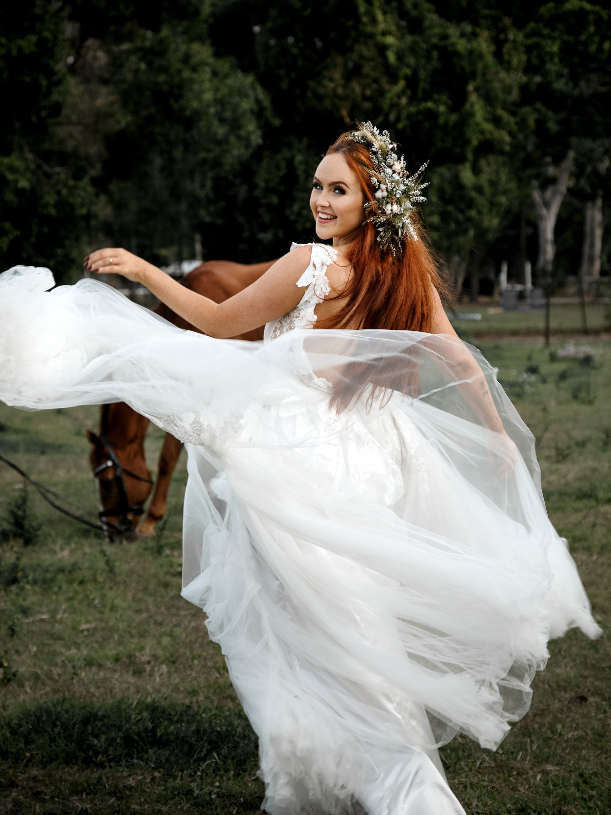 Nikita Gown with Lace | sample