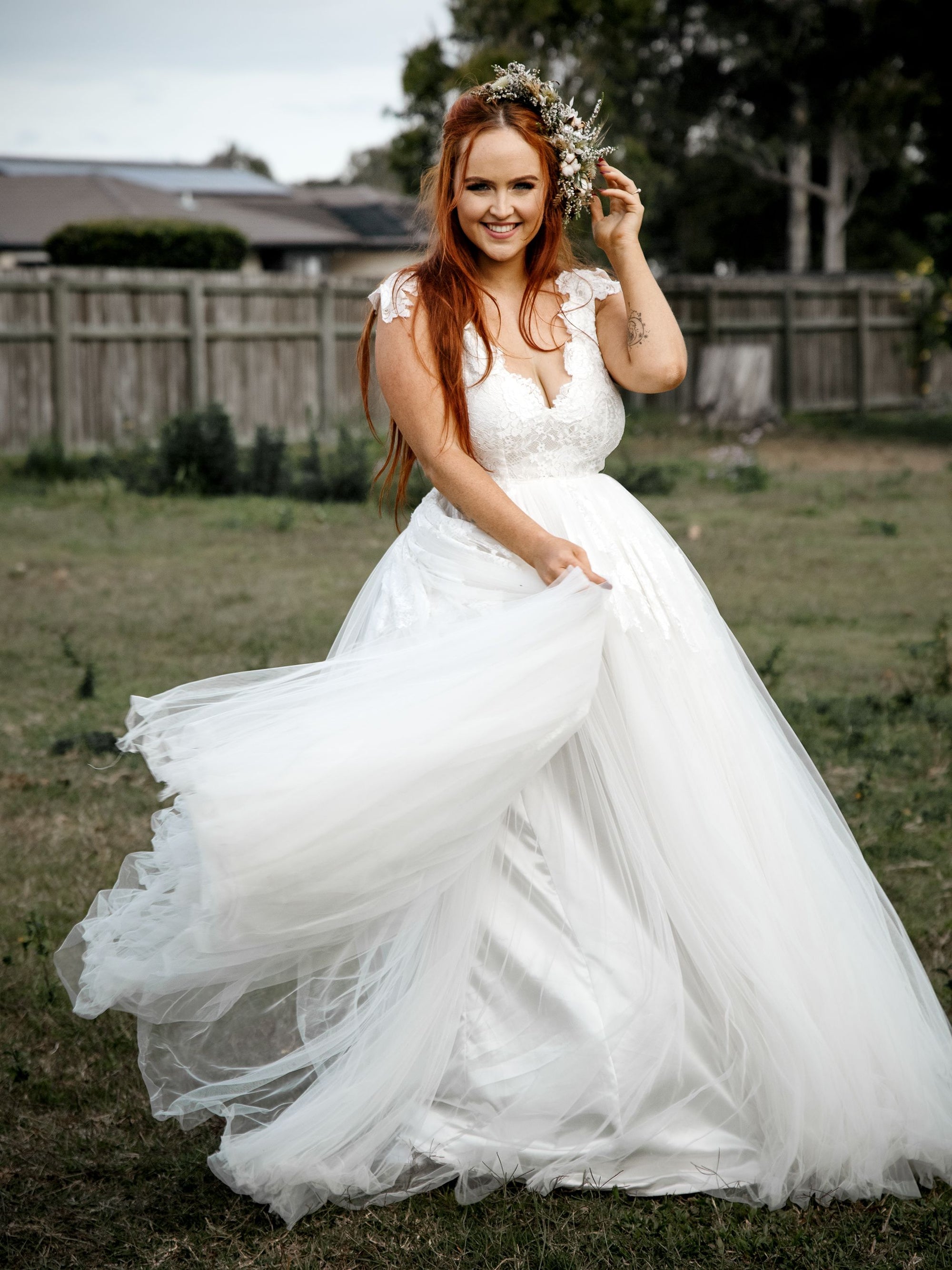 Nikita Gown with Lace | sample