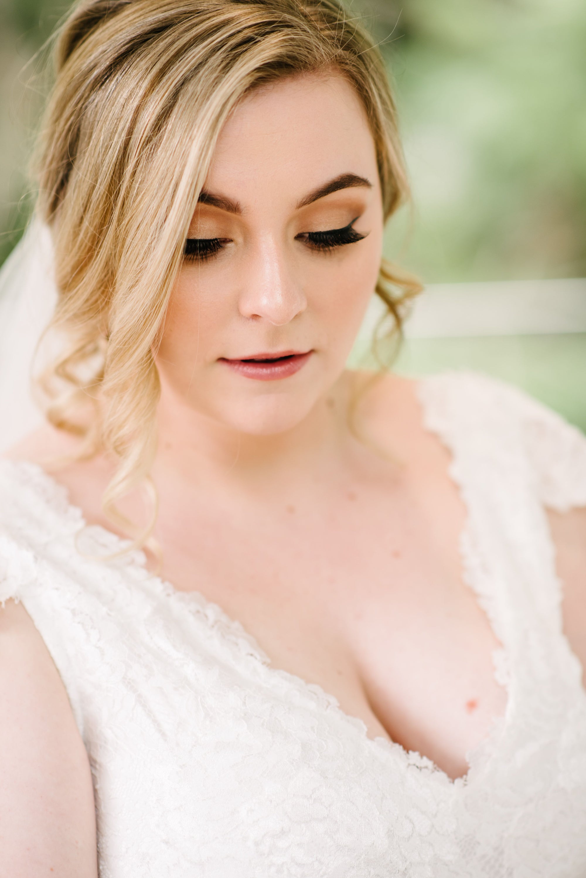 Nikita Gown with Lace on skirt | sample