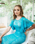 Farrah Gown- Aqua | Sale