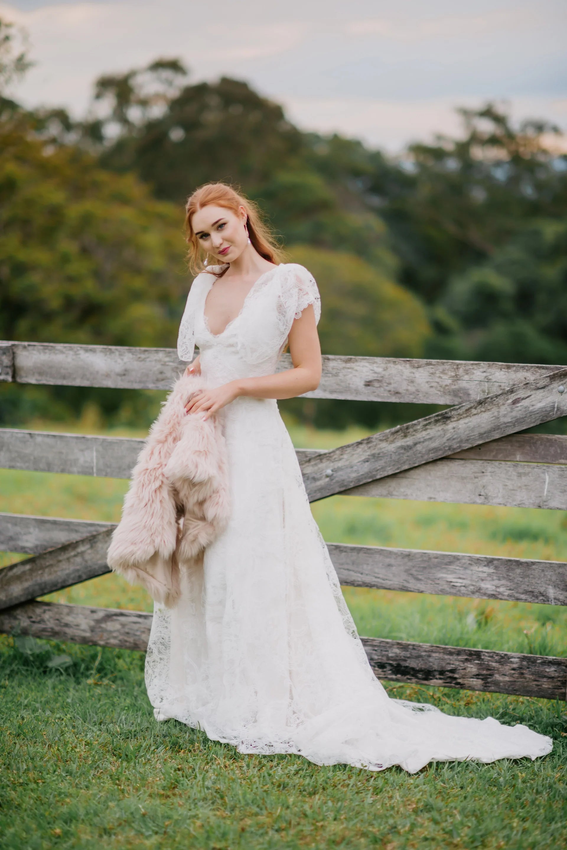 Kyla Gown - with Detachable Sleeves | Sample