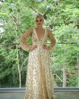 Heavenly Gown with Off White Lining