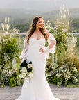 India Gown with Removable Long Sleeves