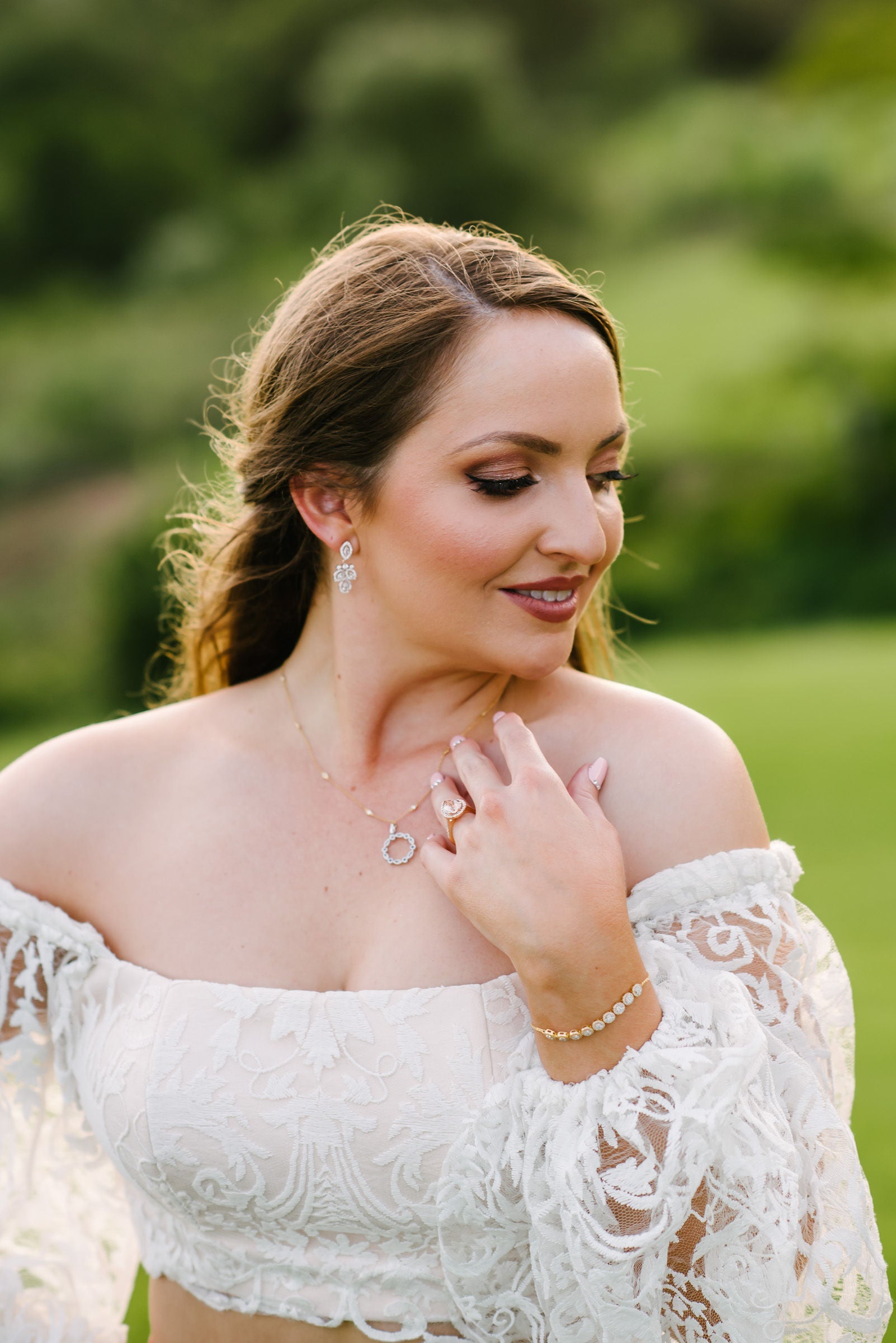 Off The Shoulder Wedding Dress