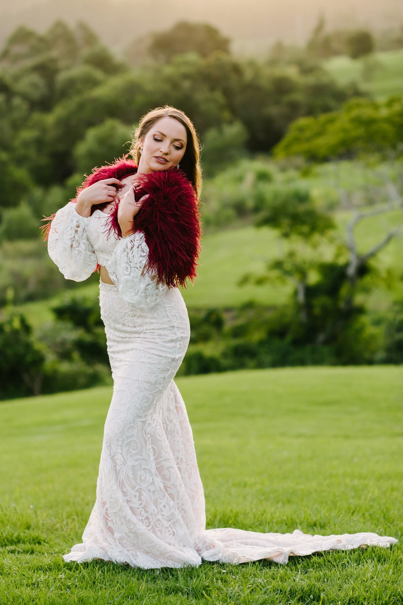 Two Piece Wedding Dress - Ina Skirt