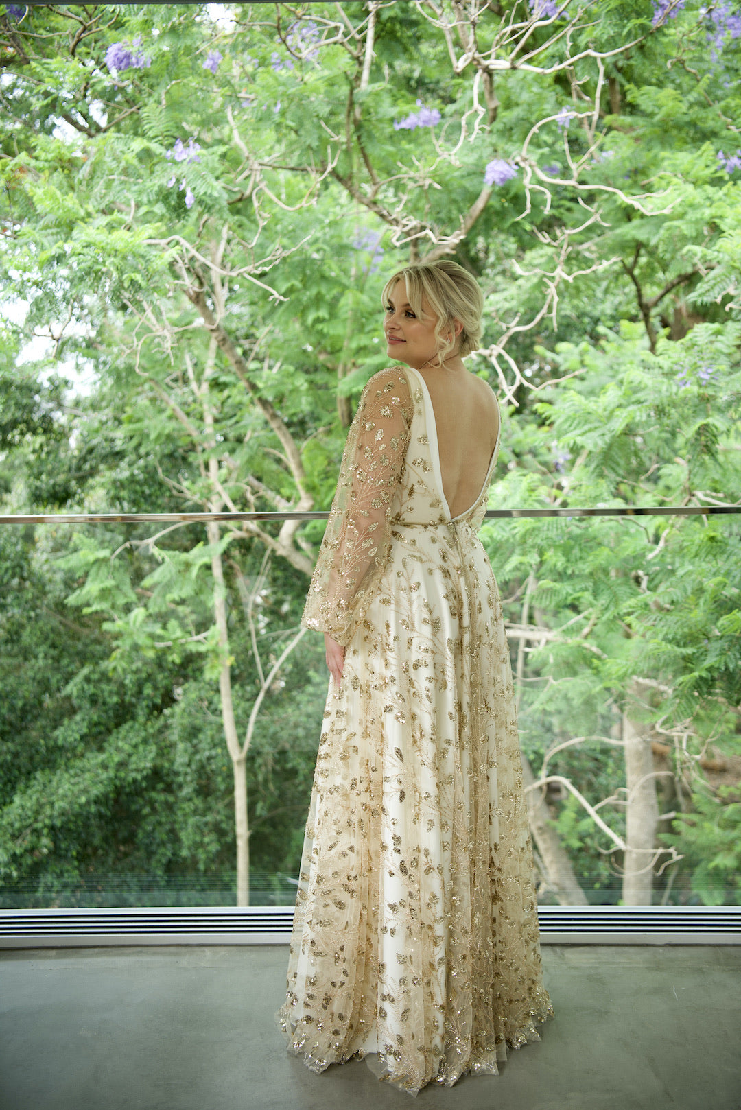 Heavenly Gown With Off White Lining