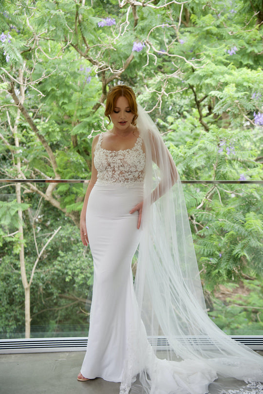 Crepe Wedding Dress