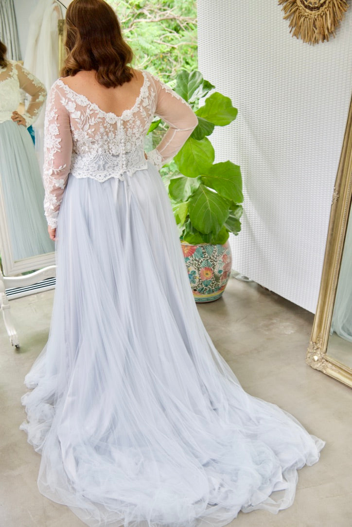 Two Piece Wedding Dress - Hepburn Skirt