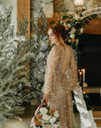 Heavenly Gown With Tight Skirt Underlay