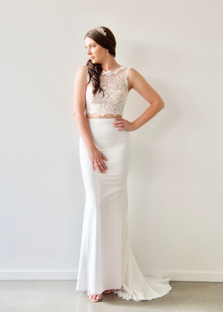 Two Piece Wedding Dress -Gillian Bodice