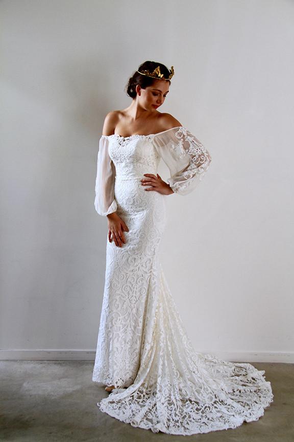 off the shoulder boho dress