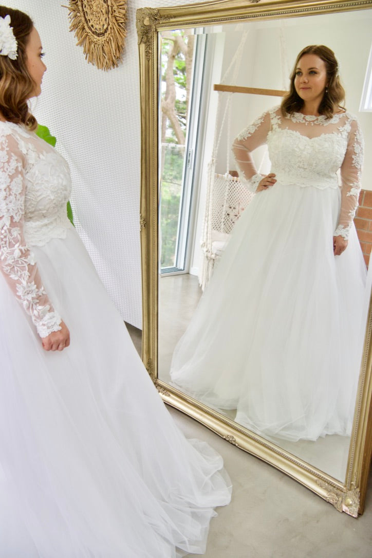 Two Piece Wedding Dress -Ella Louisa Skirt