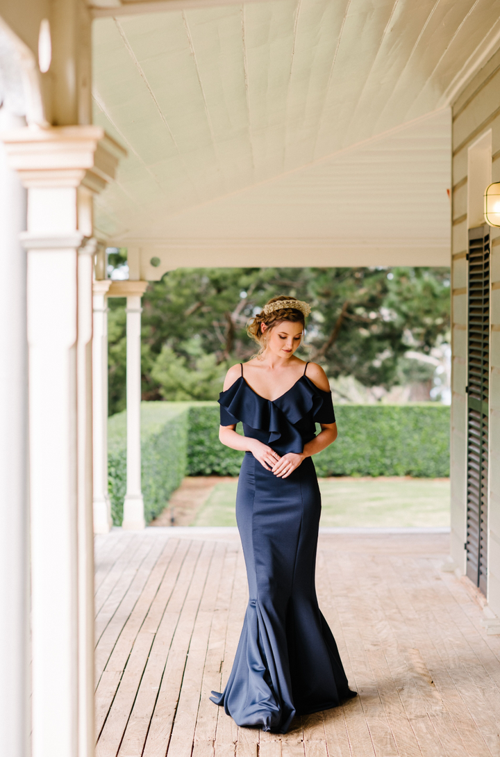 Cold Shoulder Wedding Dress
