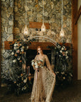 Heavenly Gown With Tight Skirt Underlay