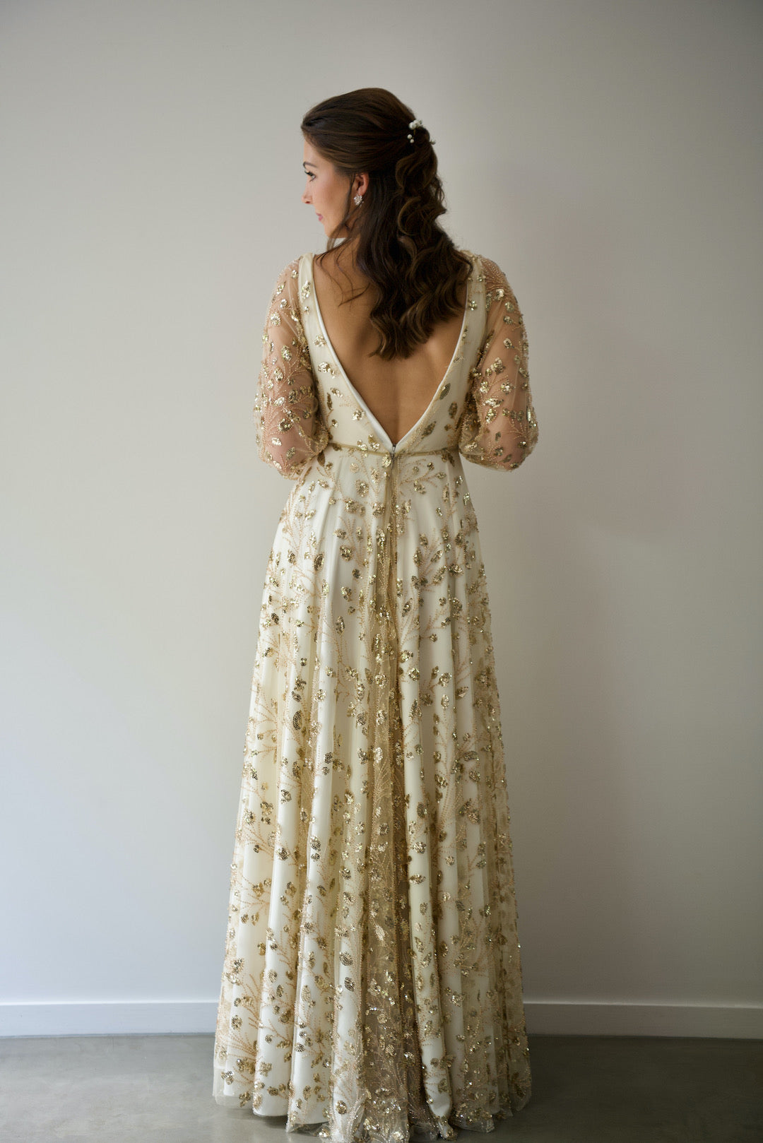 Heavenly Gown with Off White Lining