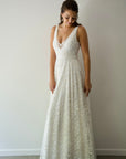 Houston Gown With Off White Underlay