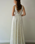 Houston Gown With Off White Underlay