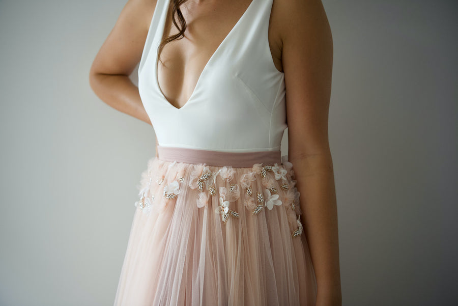 Two Piece Wedding Dress -Eastwood Skirt