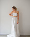 Two Piece Wedding Dress -Harper Shoestring Bodice