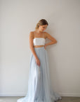 Two Piece Wedding Dress -Harper Shoestring Bodice