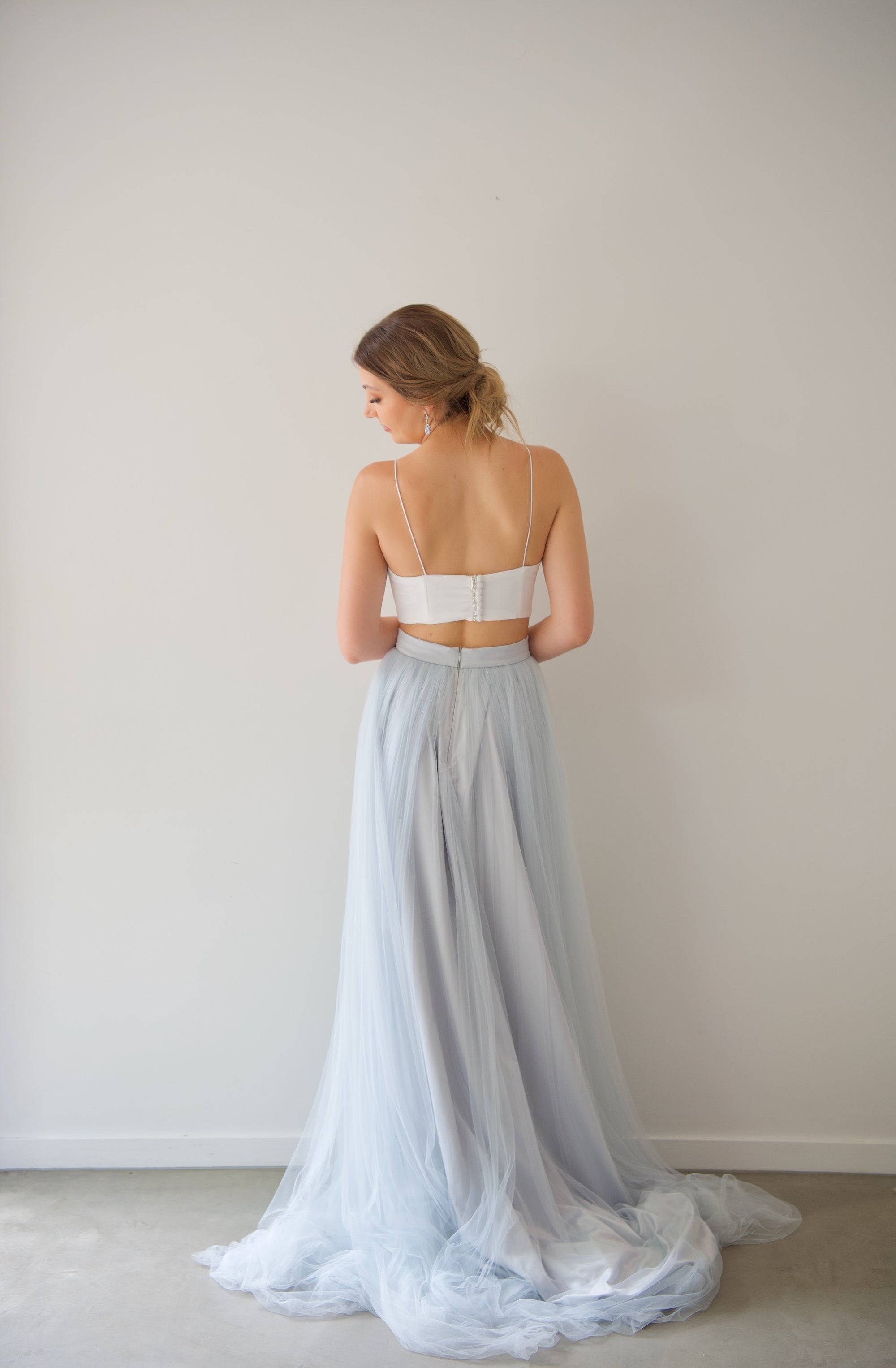 Two Piece Wedding Dress -Harper Shoestring Bodice