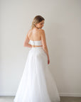 Two Piece Wedding Dress -Harper Shoestring Bodice