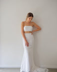 Two Piece Wedding Dress -Harper Shoestring Bodice