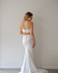 Two Piece Wedding Dress -Harper Shoestring Bodice