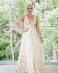 Heavenly Gown with Off White Lining