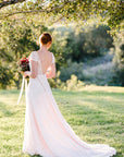 Havier Gown with Removable Capped Sleeves