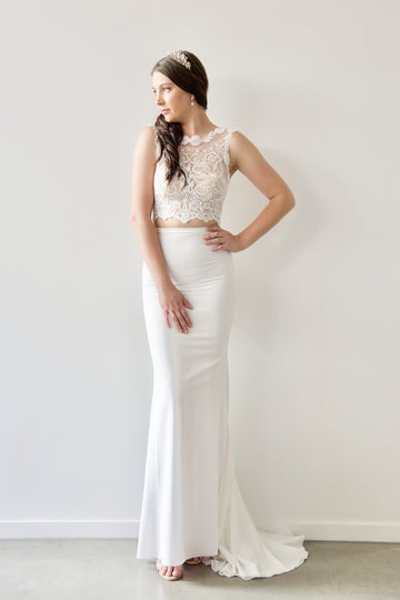 Two Piece Wedding Dress -Demi Skirt