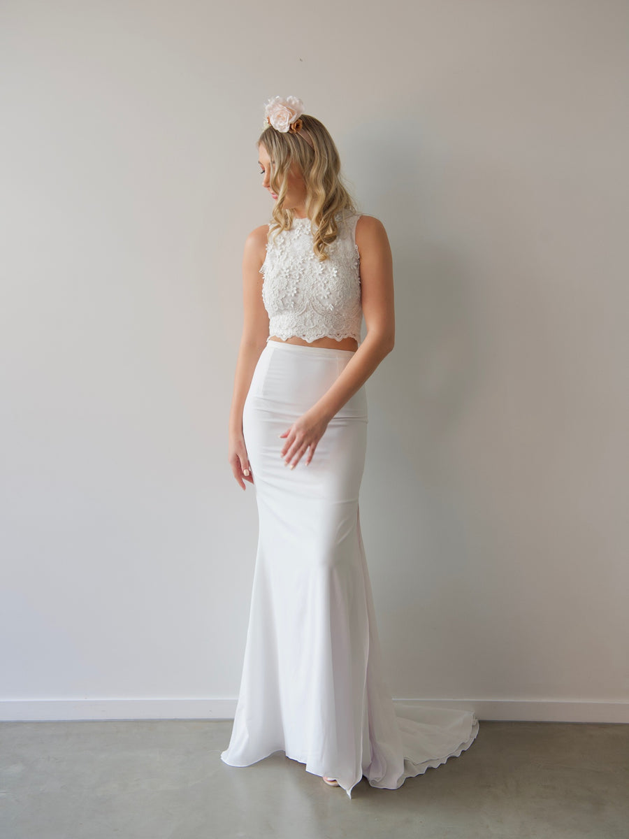 Two Piece Wedding Dress - Hart Skirt