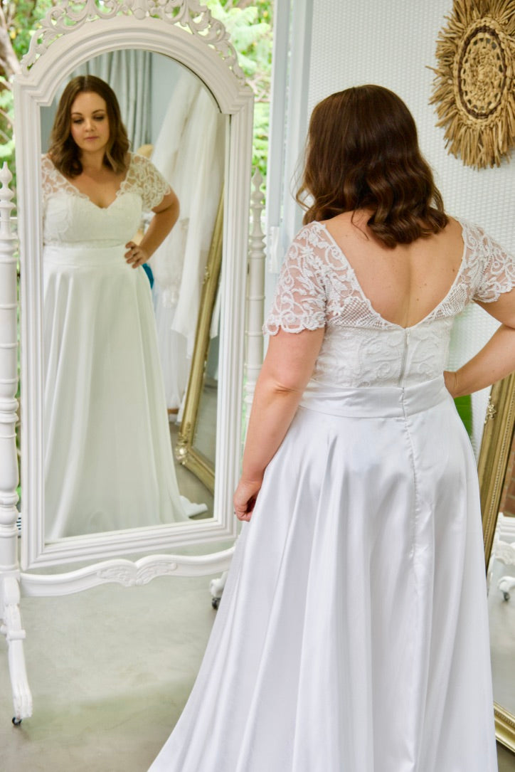 Two Piece Wedding Dress -Donna Skirt