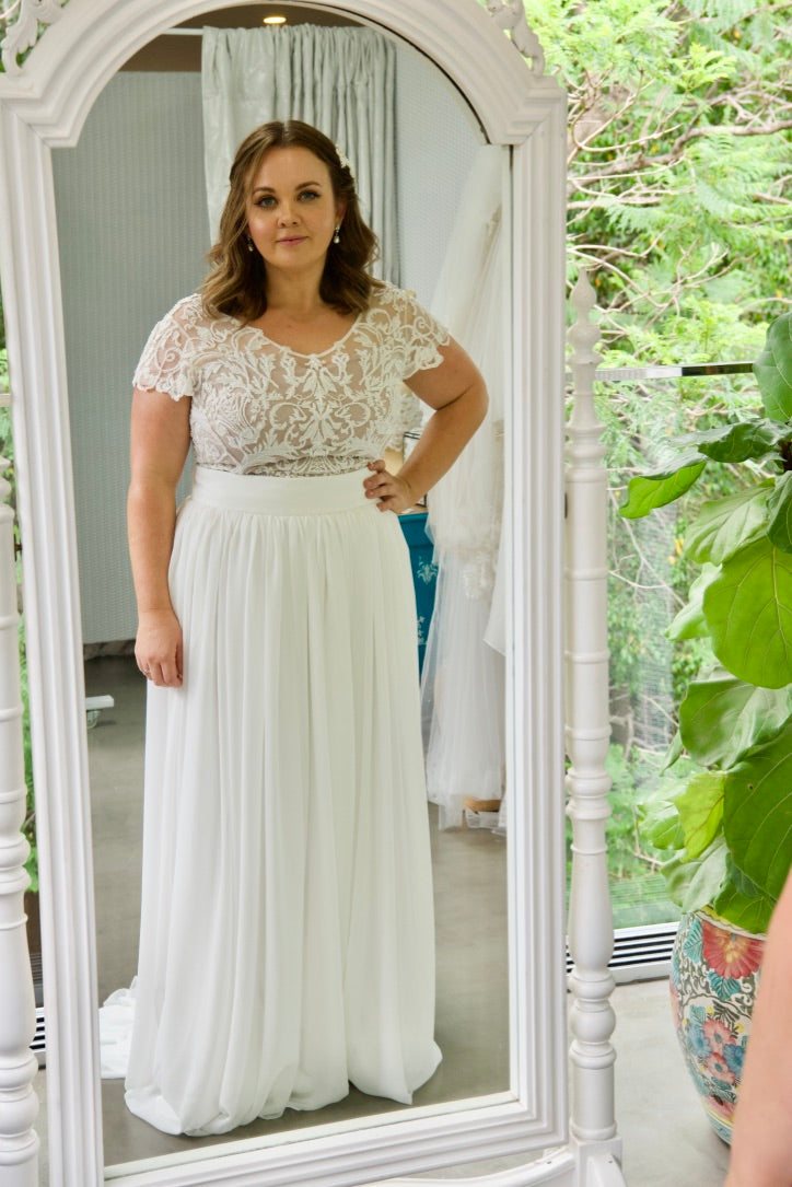 two piece wedding dress - Cleo Skirt